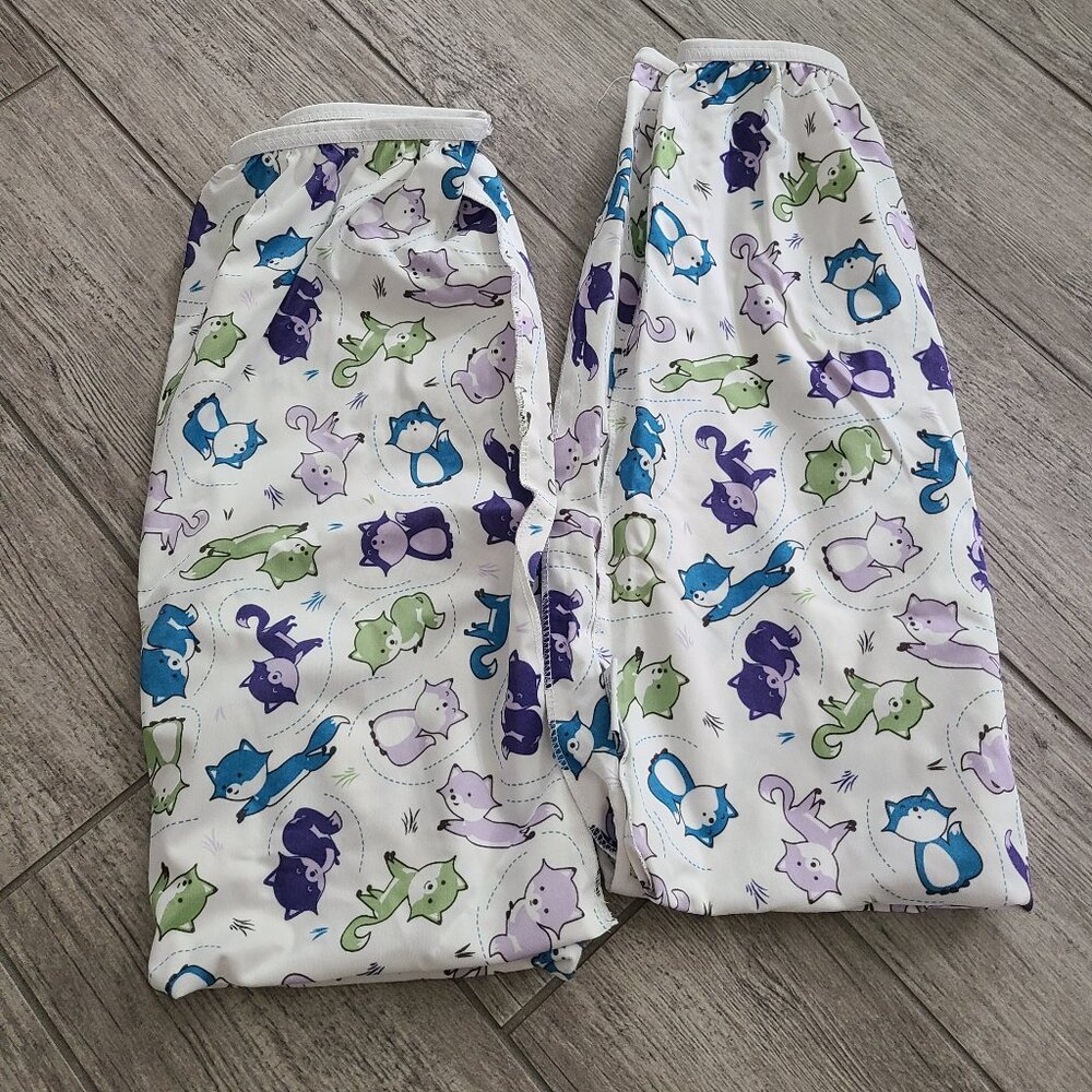 Planet Wise cloth diaper pail liners foxy frolic set of 2